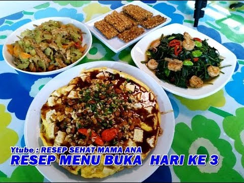 Menu Diet RESEP MENU BUKA PUASA HARI KE 4 , TAHU TELUR SOAS KACANG , TUMIS TERI PARE, TUMIS KANGSUNG Yang Lezat