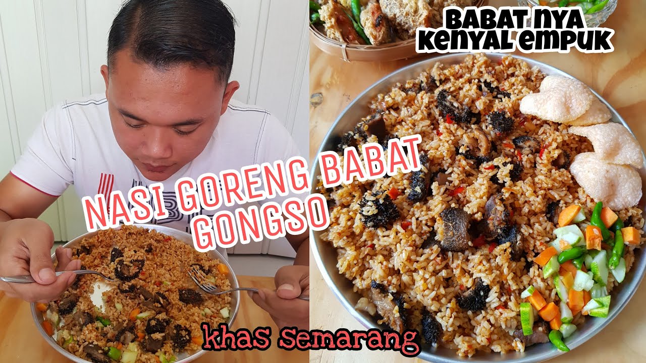 Masakan Sehat RESEP NASI GORENG BABAT GONGSO, EMPUK BANGET khas semarang Yang Bernutrisi Baik