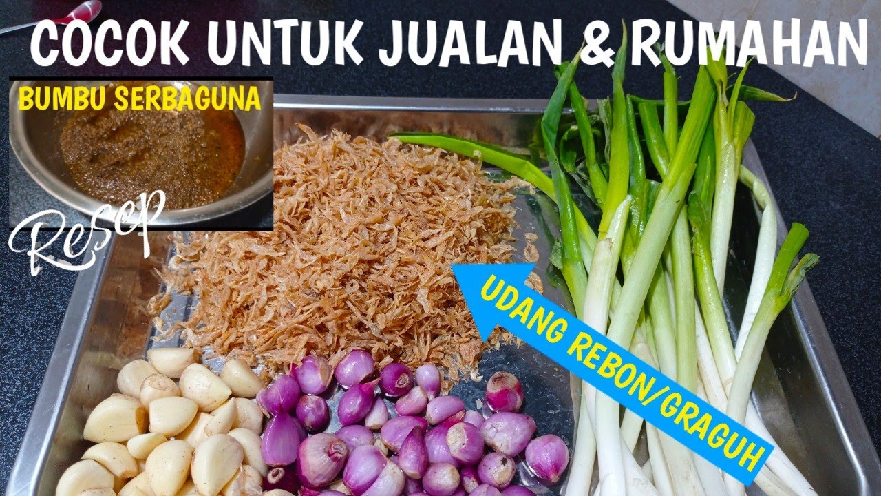 Tip Dapur BUMBU DAHSYAT‼️BUMBU NASI GORENG SERBAGUNA TANPA EBI || BISA UNTUK MIE, BIHUN & KWETIAW GORENG/KUAH Yang Sedap