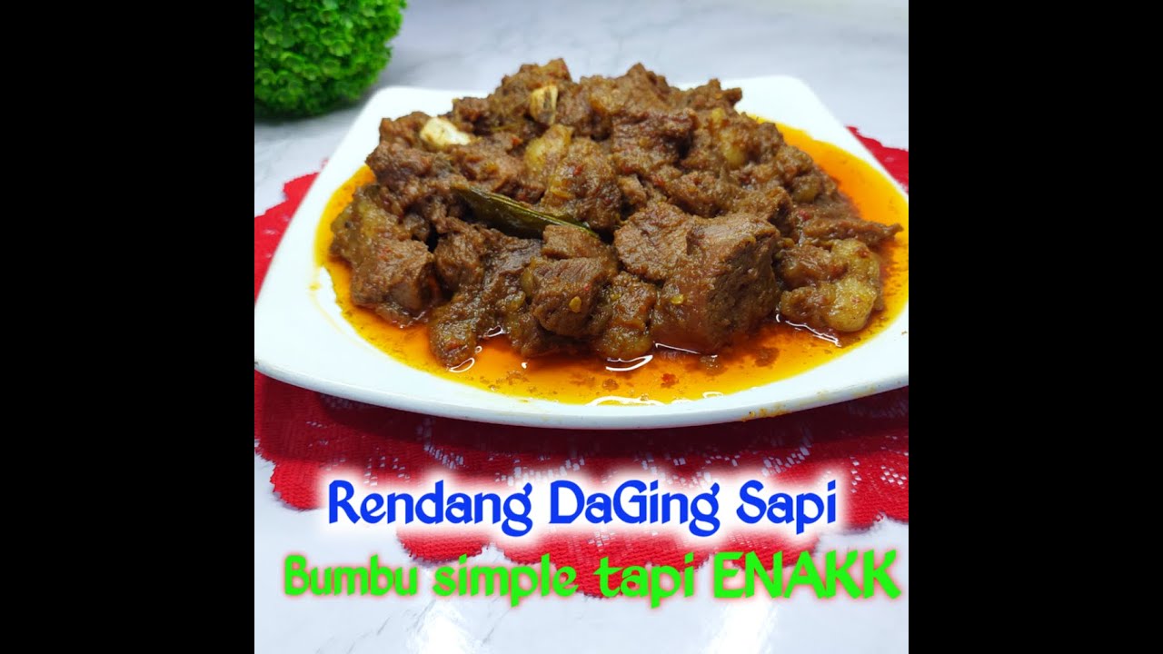 Ide Masakan Resep rendang daging sapi  bumbu indofood Yang Enak Rasanya