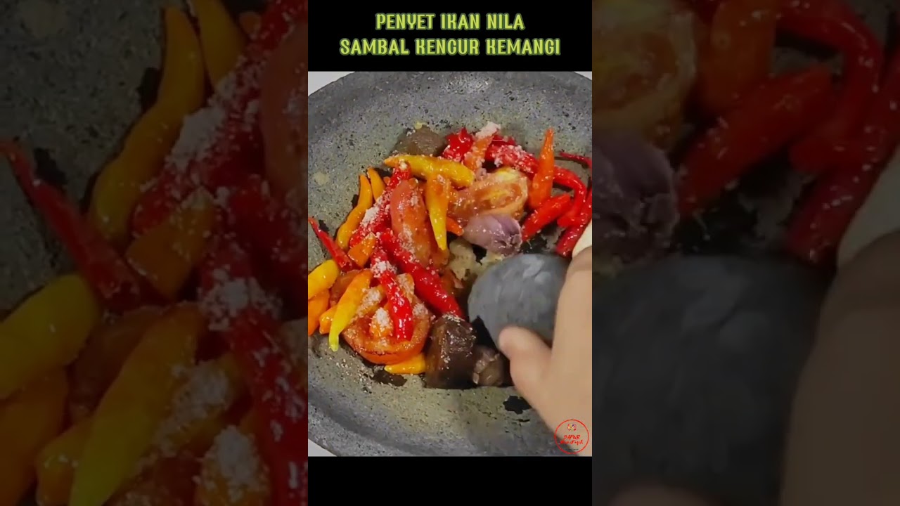 Masakan Bunda Penyet ikan nila goreng sambal kencur kemangi..! enak.. seger.. wangi.. mantul banget! Yang Bergizi Tinggi